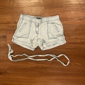 Loft Lyocell Tie Waist Shorts